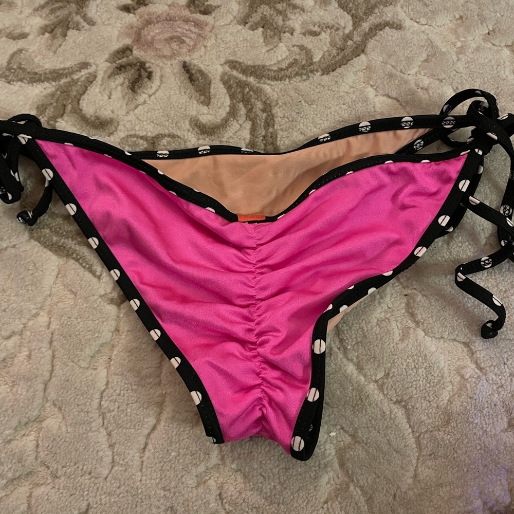 Hot pink polka dot bottoms